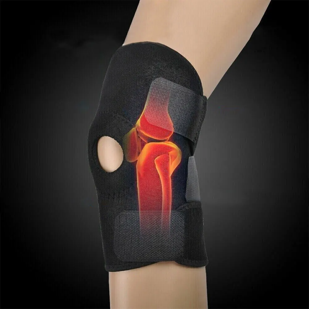 Knee Brace Knee Pain Relief Support Brace with Side Stabilizer Breathable Adjustable Buckle Arthritis Knee Sleeve For Men Women