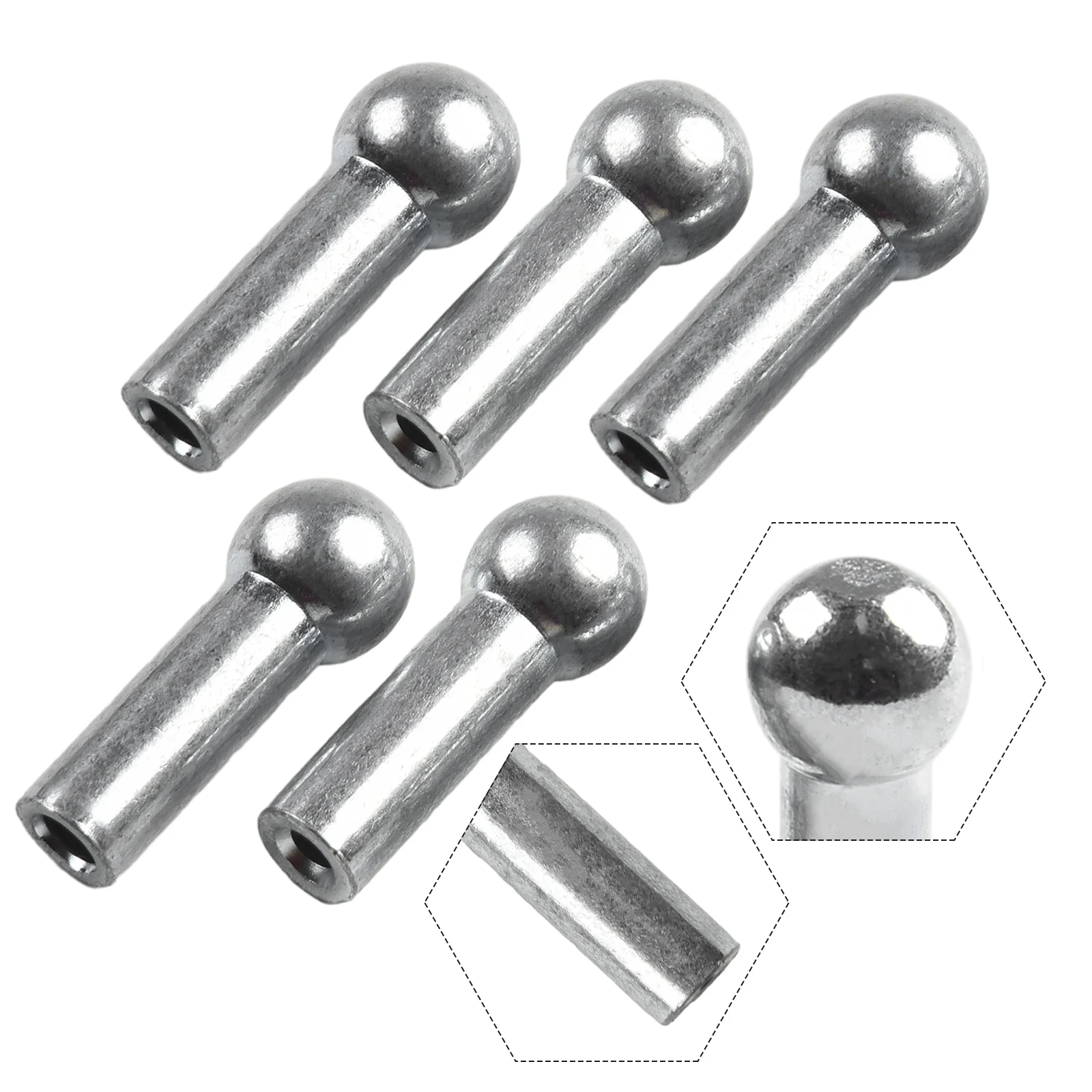 5pcs Gym Pulley Machine Stopper Cable Ball Terminals Wire Port Joint Parts For Diameter 5mm 6mm Cables Fitness Equipment 2