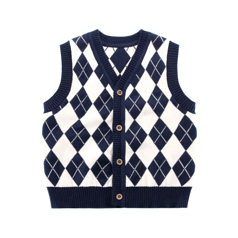 

Stylish Boys Sweater Vests Toddler Kids Knitwear Teens Winter Waistcoat Children's Clothes