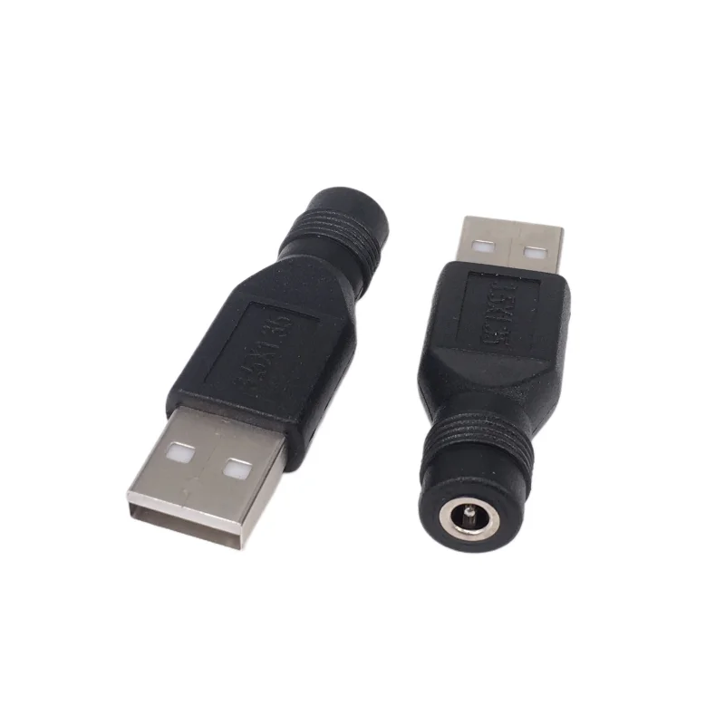 Plug adapter DC female jack to USB 2.0 male plug jack 5V power plugs connector for laptop 3.5*1.35mm/4.0*1.7mm/5.5*2.1mm