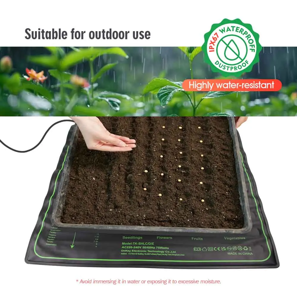 3-size PVC Seedling Thermostat Heating Pad Waterproof Reptile Heat Mat for Greenhouse Indoor Garden Aquarium Terrarium Heaters