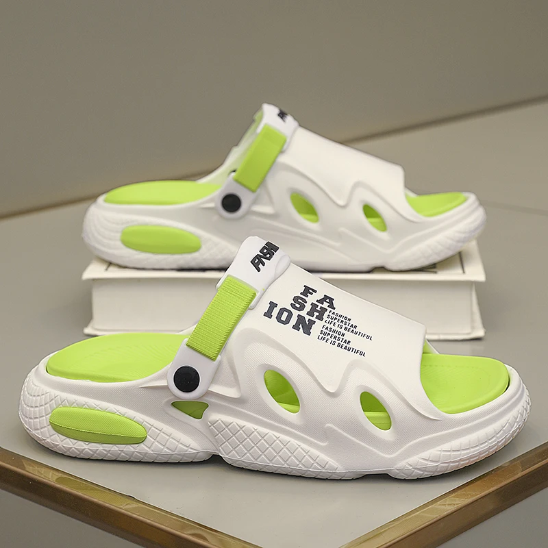 Soft Slippers Anti Slip Sandals Closed Toe Sandals Indoor Outdoor Bathroom Unisex Men's
