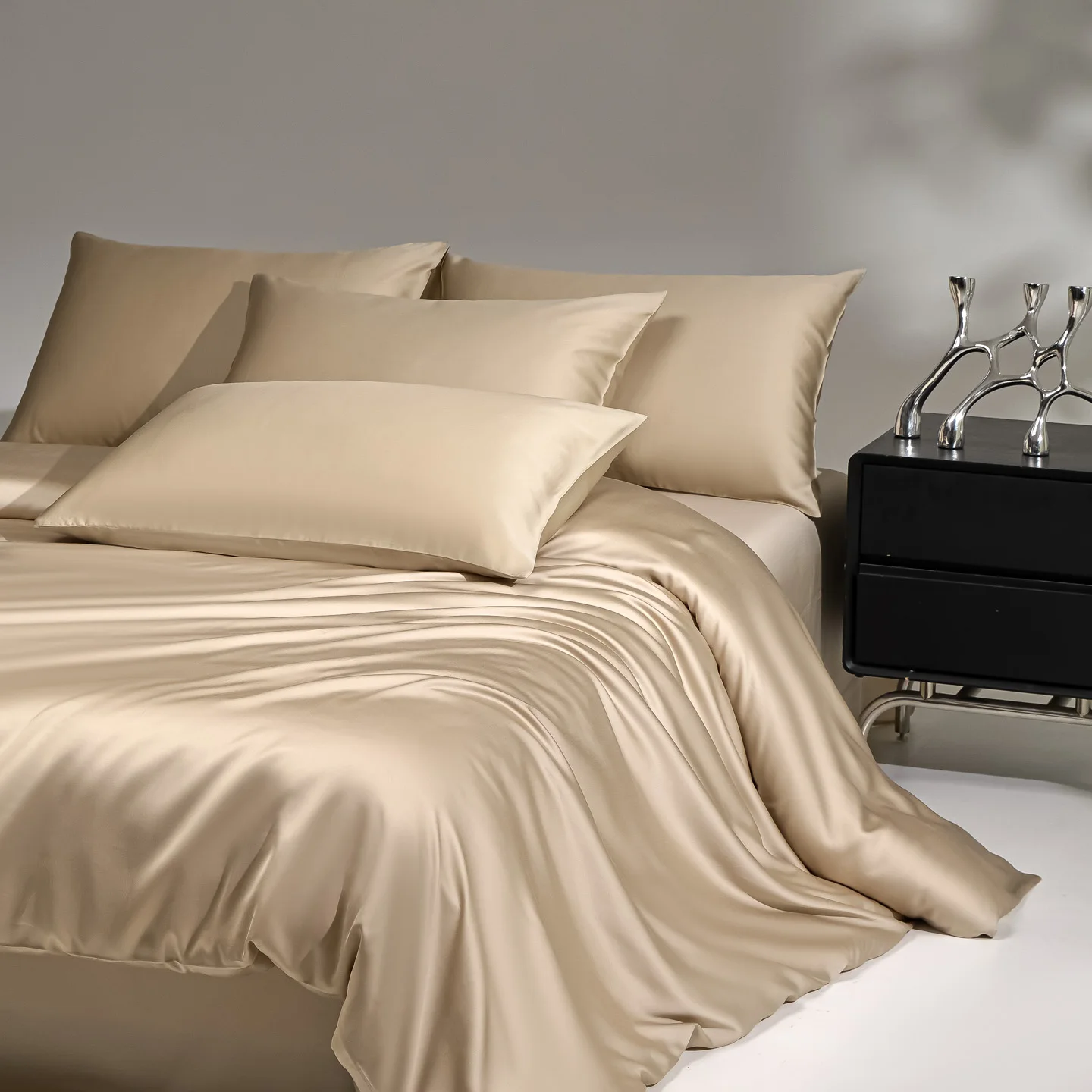 100% Mulberry Silk Bedding Set Silk Quilt Cover Set Flat Sheet Fitted Sheet Pillowcase Single Double King Duvet Cover Gift Box 3