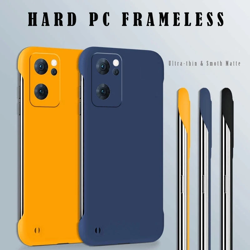 Frameless Matte Hard Pc Phone Case For Oppo Realme Series Cover_voghion.com