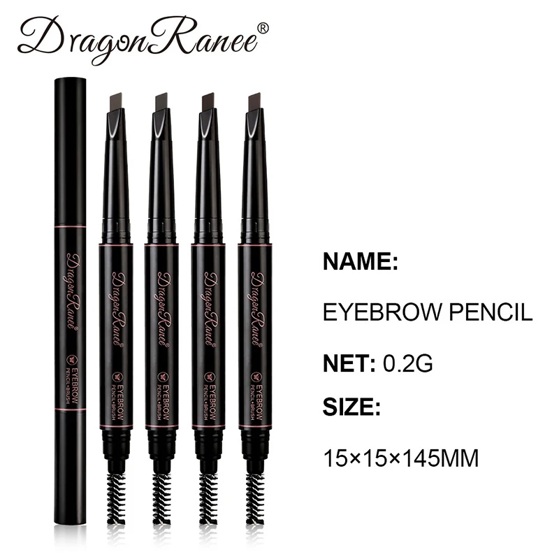 Dual-ended Waterproof Eyebrow Pencil With Triangular Fine Tip_voghion.com