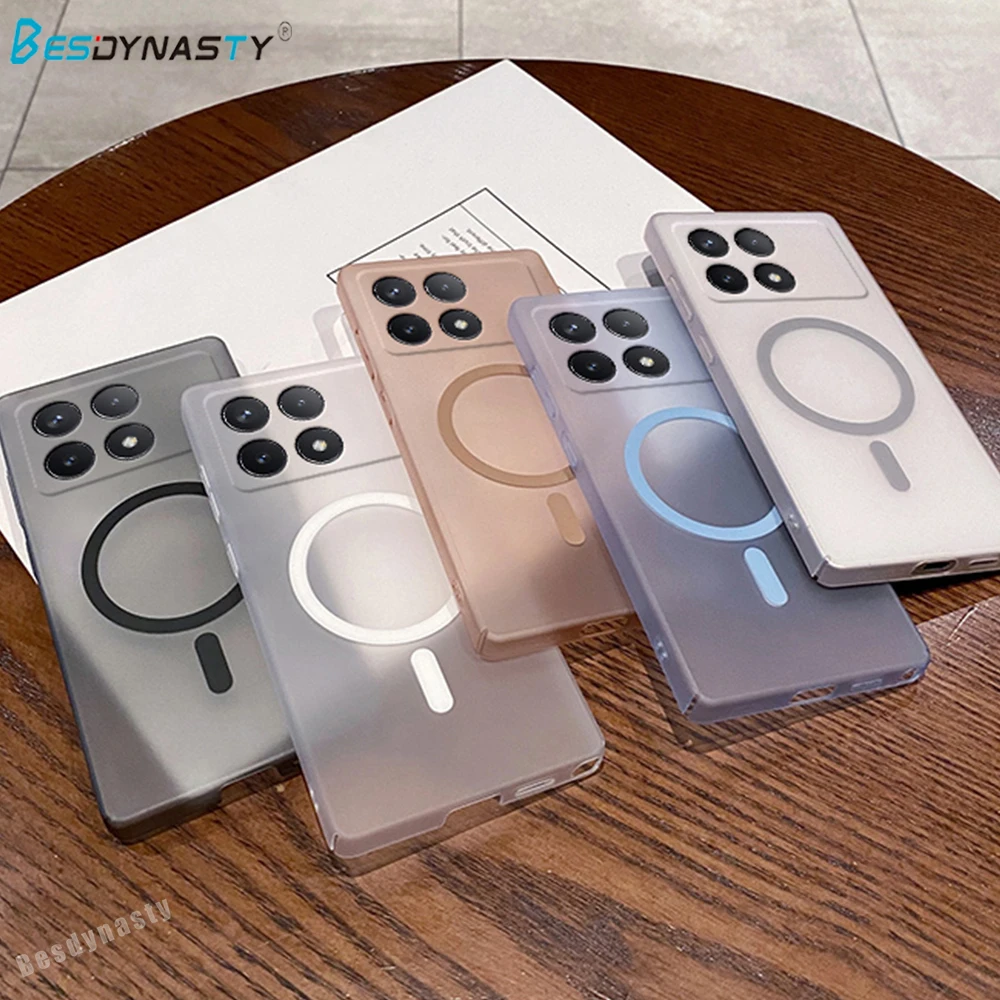 Luxury Matte Slim Clear Hard Magnetic Shockproof Case and Cover Coque