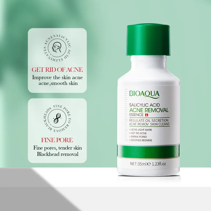 BIOAQUA Salicylic Acid Acne Removing Essence Face Serum Moisturizing Repairing Acne Treatment Skin Care