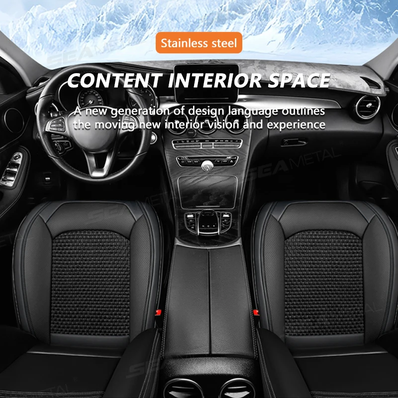 Universal Car Seat Cover Protector Breathable PU Leather Ice Silk