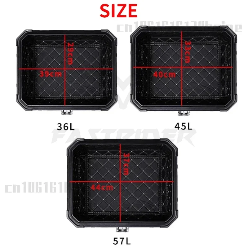 Motorcycle Trunk Liner 36L/45L/57L Square Box Motorcycle Trunk Liner Universal Electric Vehicle Tailbox Detachable Cushion Inner Liner