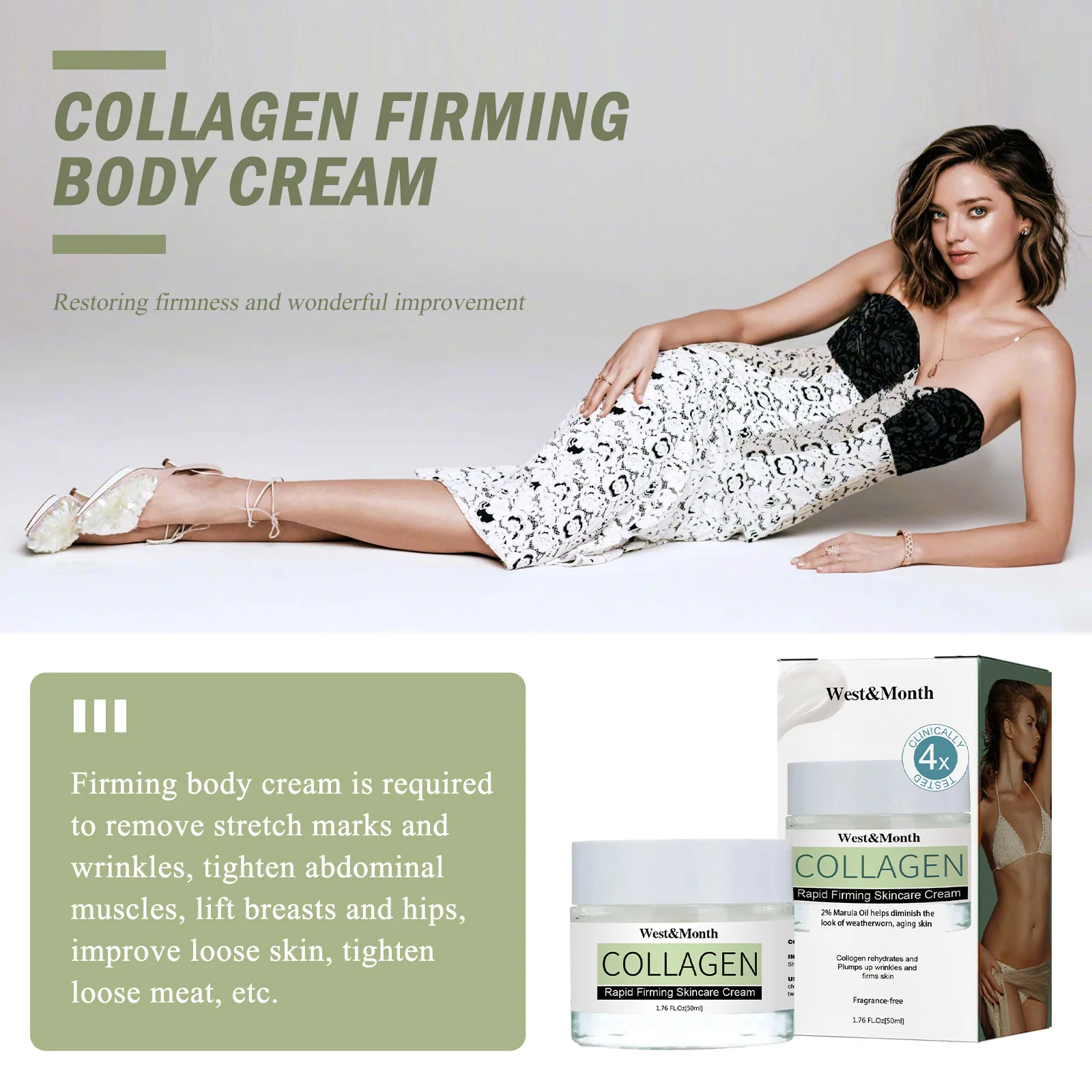 CollagenFirmingBodyCreamAntiCelluliteImproveSaggingSkin