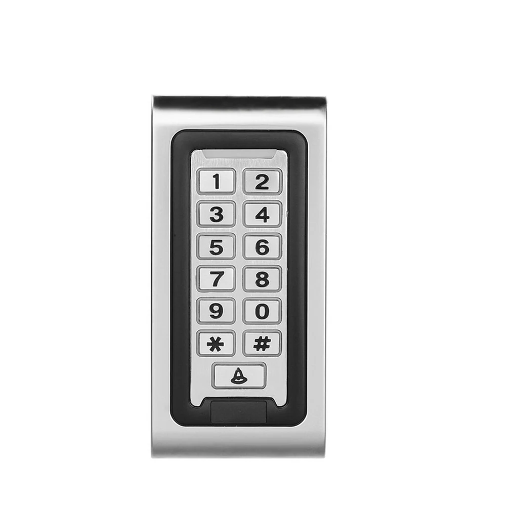 

Metal 125KHz Rfid Access Control Keypad W/ 2000 Users 125KHz Card Reader Keypad Key Fobs Door Access Control System