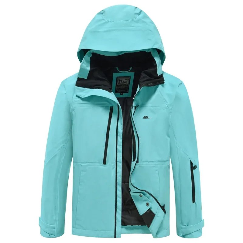 New Windproof Waterproof Ski Clothing for Women Men Single Board Outdoor Sports Warmth and Couple Wear resistant Ski Clothing