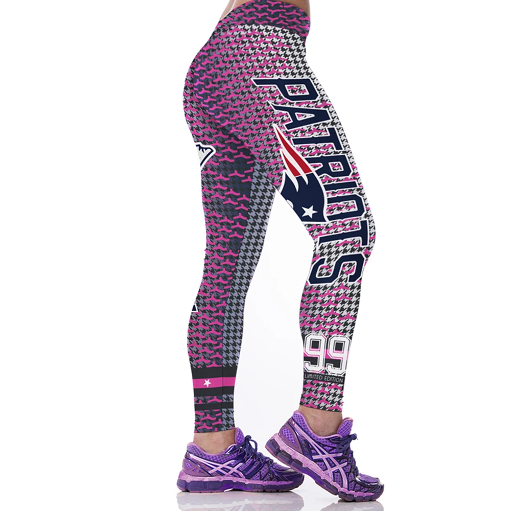 Spring Women Sport Leggings Letter 3D Print High Waist Quick Dry Slim Gym Workout Pant For Yoga Running Fitness Jogging Jeggings