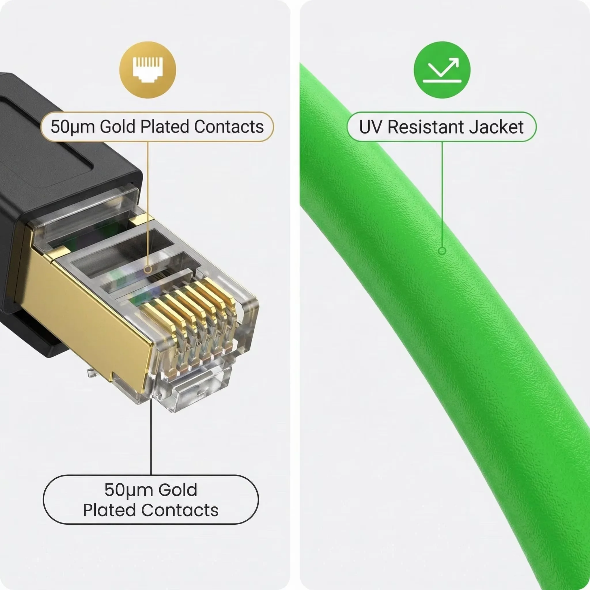 녹색 CAT6A 산업용 네트워크 케이블 서보 고유연성 Profinet 8핀 RJ45 연장선 차폐 라우터 케이블 간섭 방지