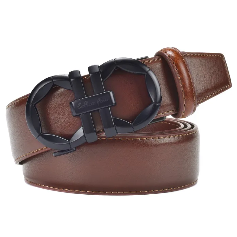 Herren-Ratschengürtel mit automatischer Schnalle, lässiges Golf-Hemd für formelle Hosen, verstellbare Passform, bequem und einfach zu bedienen, Breite 35 mm