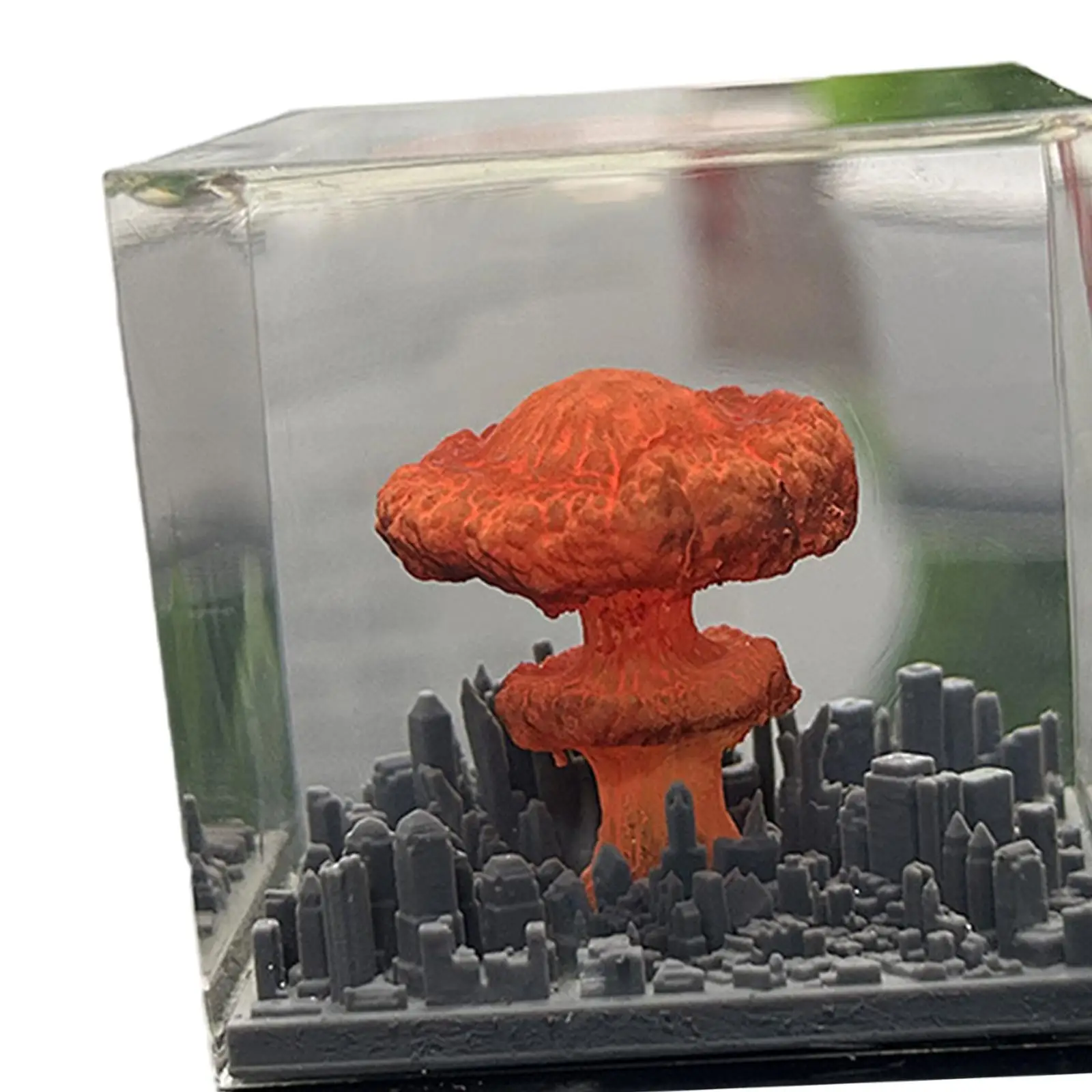 

Desktop Ornament Mushroom Cloud Resin Figurine Tabletop Decoration Creative Statue for Bedroom Room Bookshelf Office Dormitory