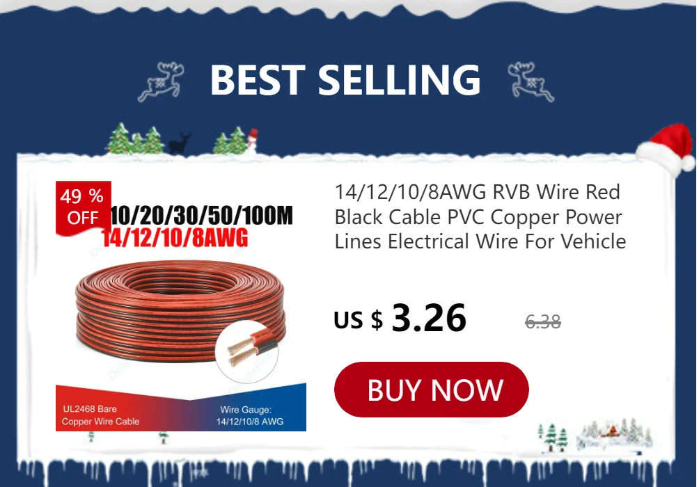 Description Picture 2 of item4awg Silicone Electrical Wire Flexible Heat Resistant Silicone Cable for Solar Panel Printer Inverter Car Automotive Electronics