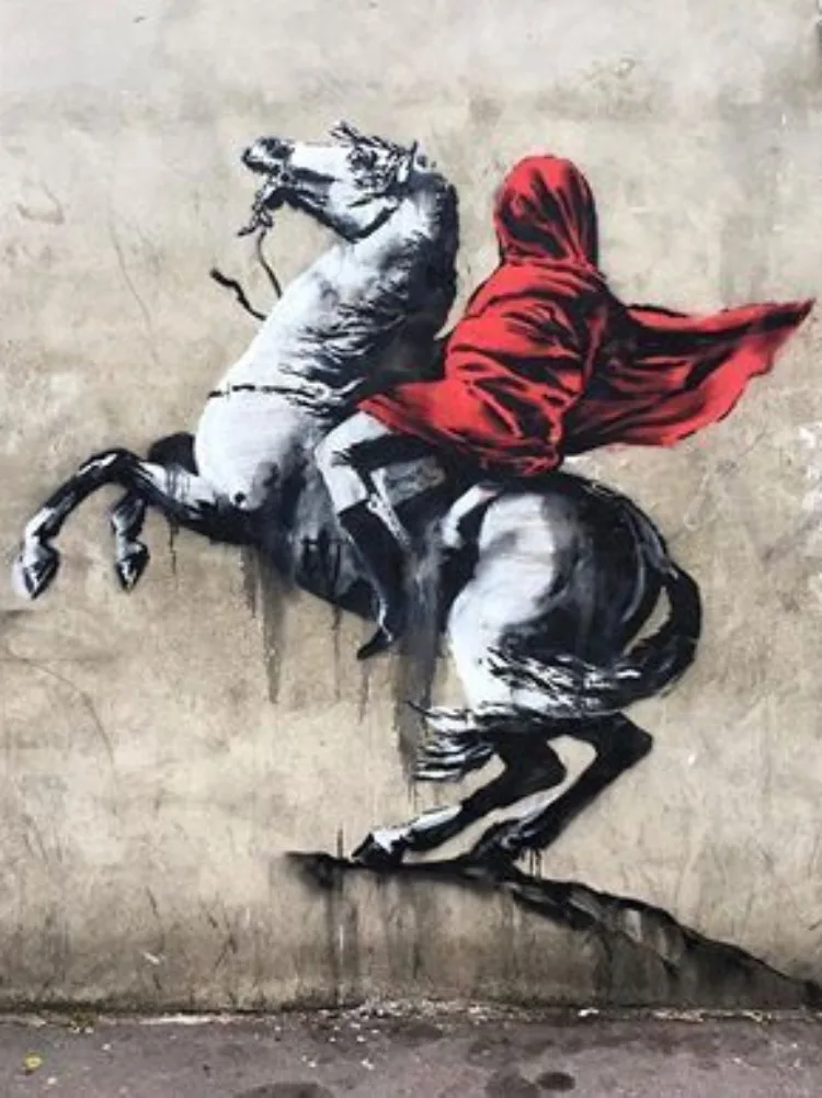 バンクシー-グラフィティストリートダイヤモンド絵画,モザイククロス