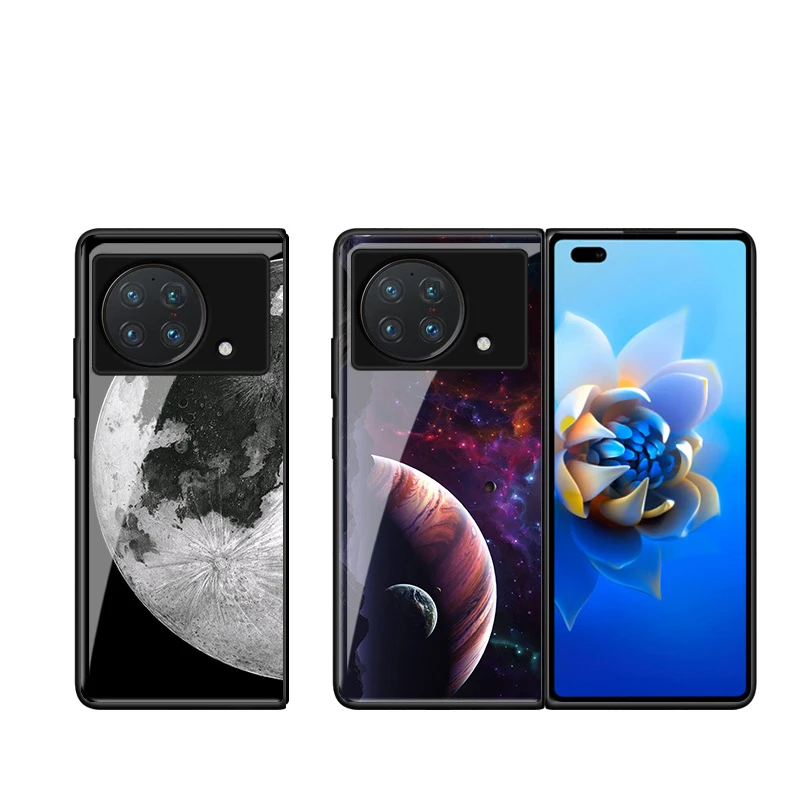 Custodia X Fold Funda Per Vivo X Fold Interstellare Planet Moon Pattern Custodia Protettiva In Vetro Temperato Per Cellulare