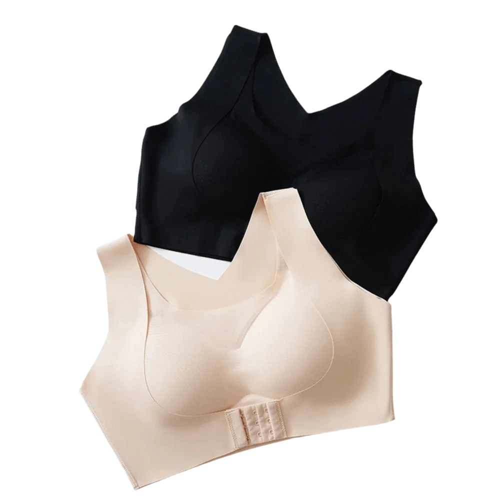 Reggiseno Correttore Posturale con Chiusura Frontale, 2 in 1 Senza Cuciture, Push-Up, Antiurto, Supporto per Fitness Femminile - immagine 4