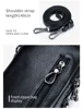 Lightweight Crossbody Messenger Bag, Women's Cow Leather Small Shoulder Purse, Multi Compartment Pocket, Vertical Phone Bag 6