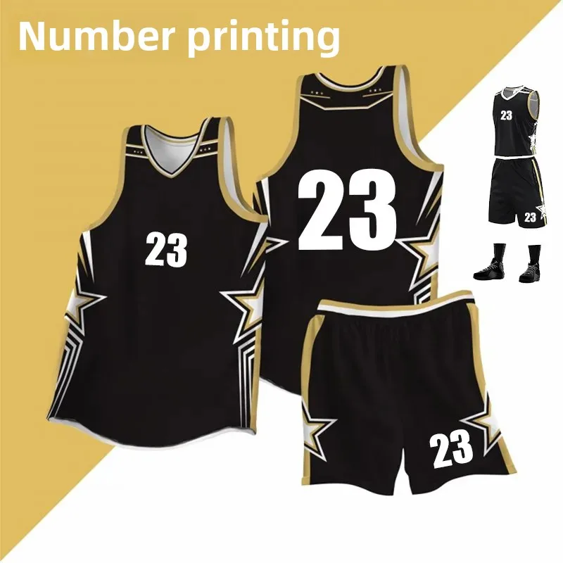 Quick Dry Basketball Uniform Set for Children Student Competition Training Vest Shirt Team Customization Sports Wear from China