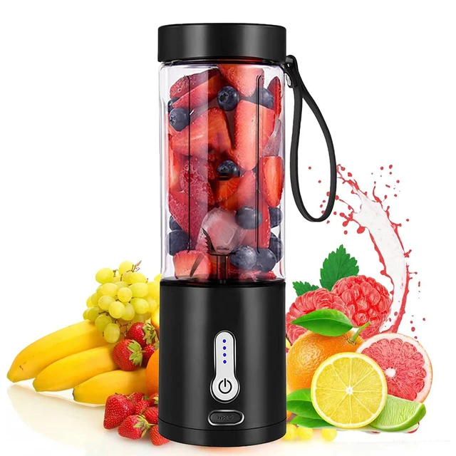 Portable Juicer 6 Blades Small Smoothie Rechargeable Automatic Juicer Cup  Kitchen Accessories Tools Electric Mixer - AliExpress