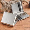 Portable Metal Cigarette Box Case Hold 18pcs Cigarettes Case Box Holder Container Engraved Cigarette Storage Box Case Gift 5