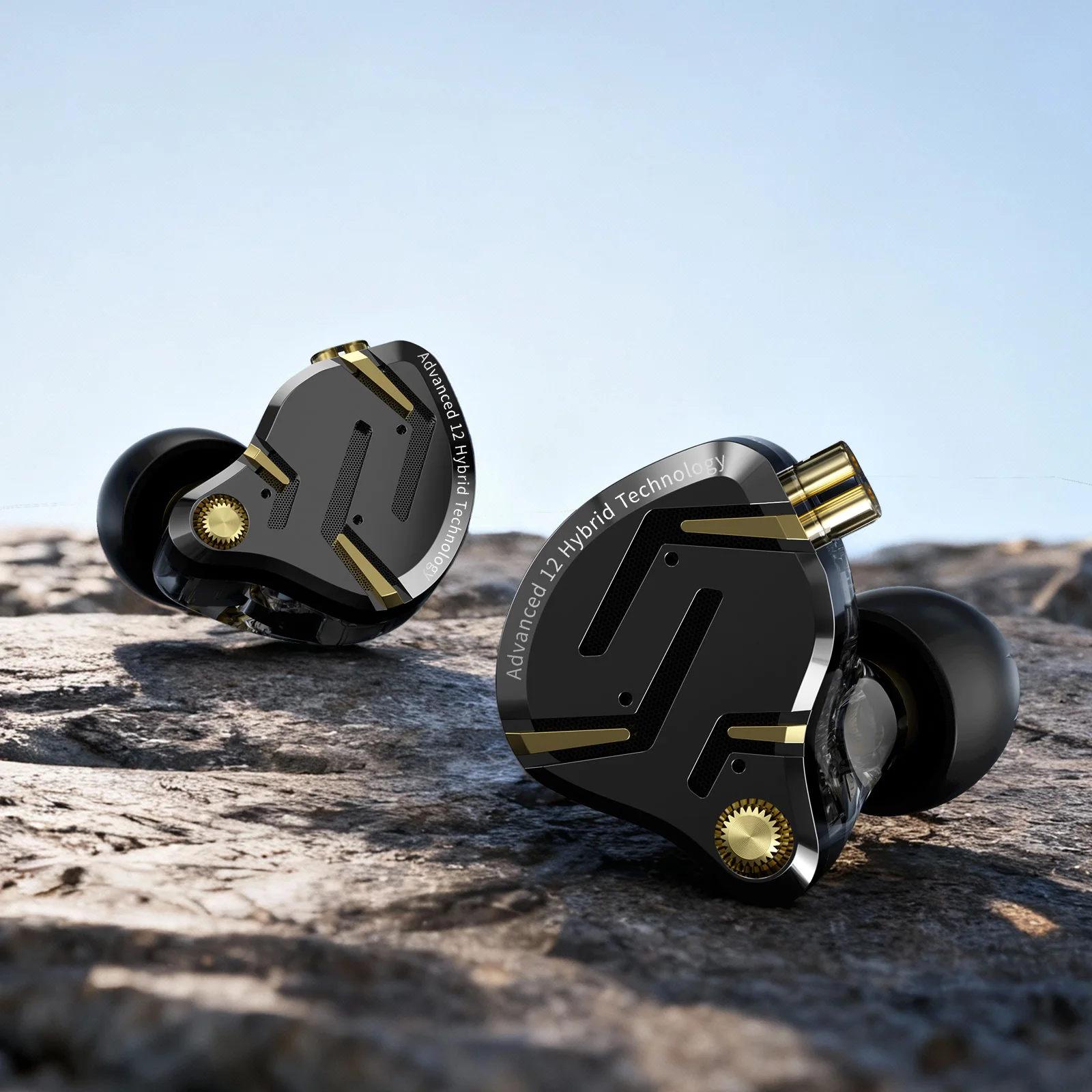 KZ ZS12 PRO 2 1DD+5BA Flagship-Grade Super Linear Hybrid Wired Headphones 3.5mm/typec Detachable Cable HIFI Gaming Headest
