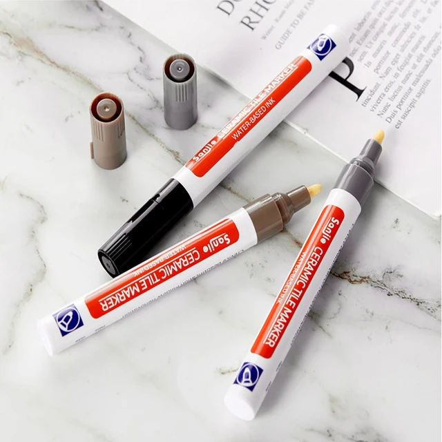 3Pcs Tile Marker Repair Wall Pen White Grout Marker Odorless Non Toxic for  Tiles Floor and Tyre Suitable Car Painting Mark Pen : Buy Online at Best  Price in KSA - Souq