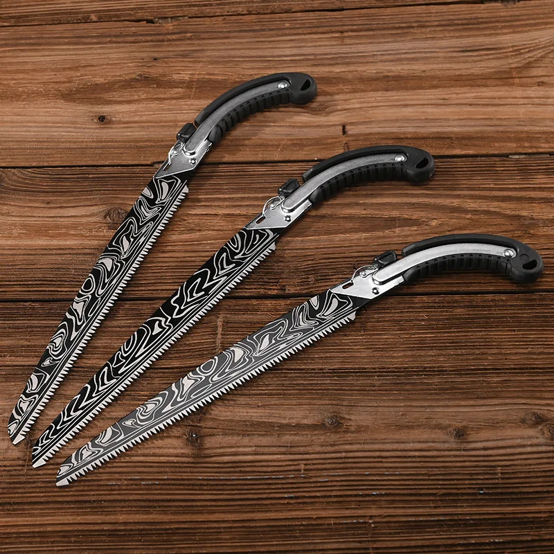 Damascus Waist Saw Pruning Saw Alternate Blade Straight Hand Logging Pruning Garden Outdoor Hand hand saw handheld saw