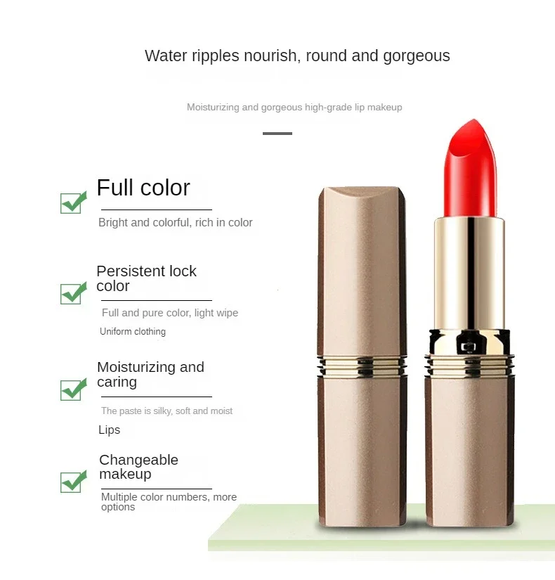 Description Picture 3 of itemPink Lipstick Waterproof Long Lasting Red Lipsticks Resistant Rose Lip Stick Velvet Lipstic Cosmetic Girl Women Makeup
