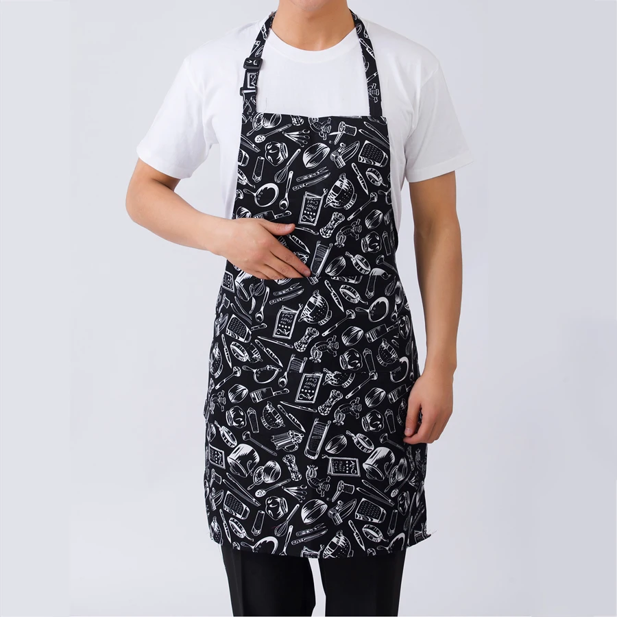 Cook Apron 1pc Adjustable Adult Striped Restaurant Chef Outdoor Camping Picnic Kitchen Apron