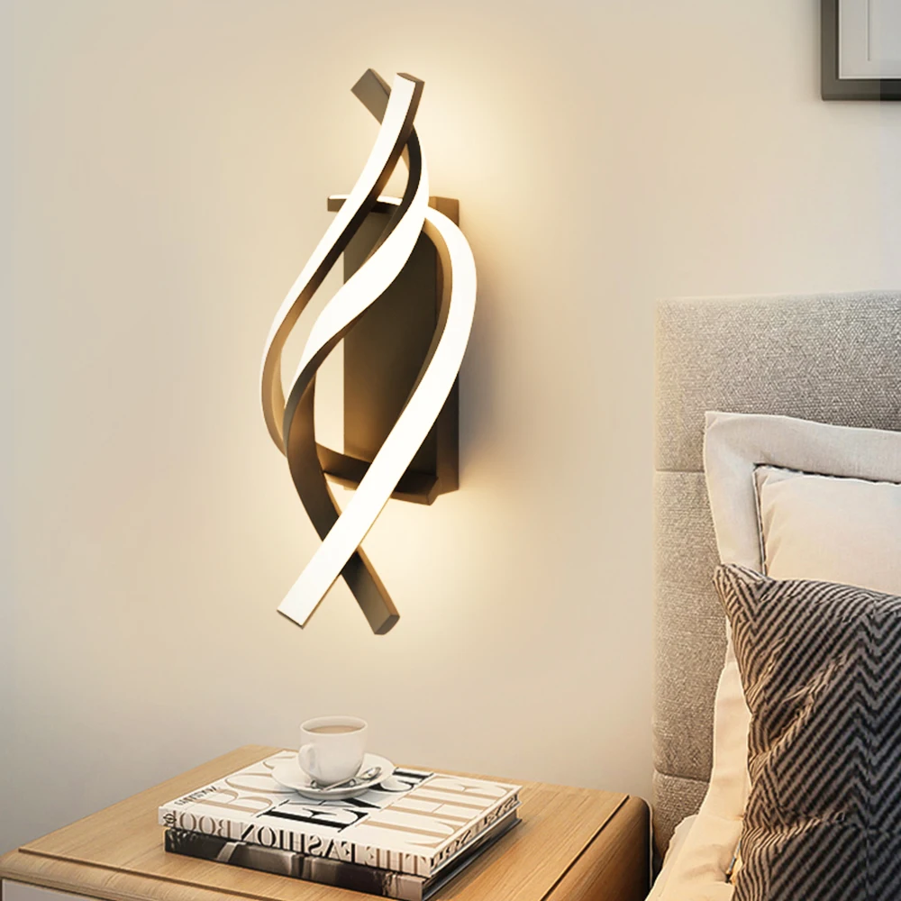 LED Wall Lamp Nordic Modern LED Wall Lamp Wall Decoration For Living Room Bedroom Bedside Lamp Minimalist Indoor Lighting Decoration