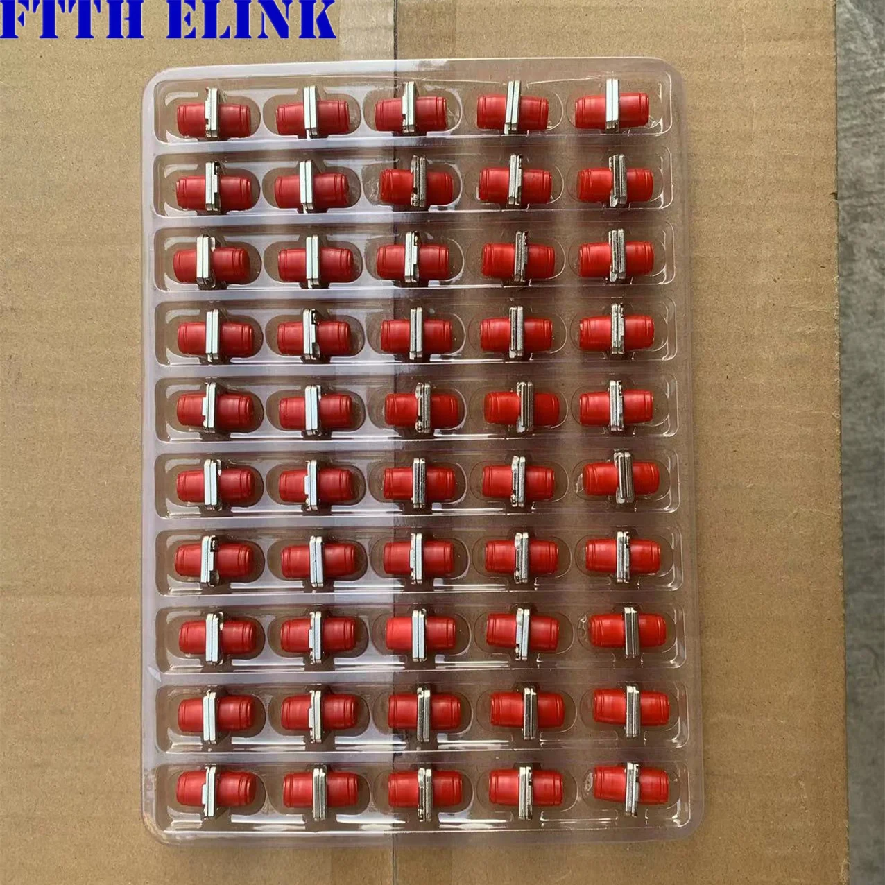 

FC Fiber Optic Adapter Split Type 2 Body Welded Metal Optical Fiber Coupler SM MM FTTH Connector, Factory Supply, ELINK, 10Pcs