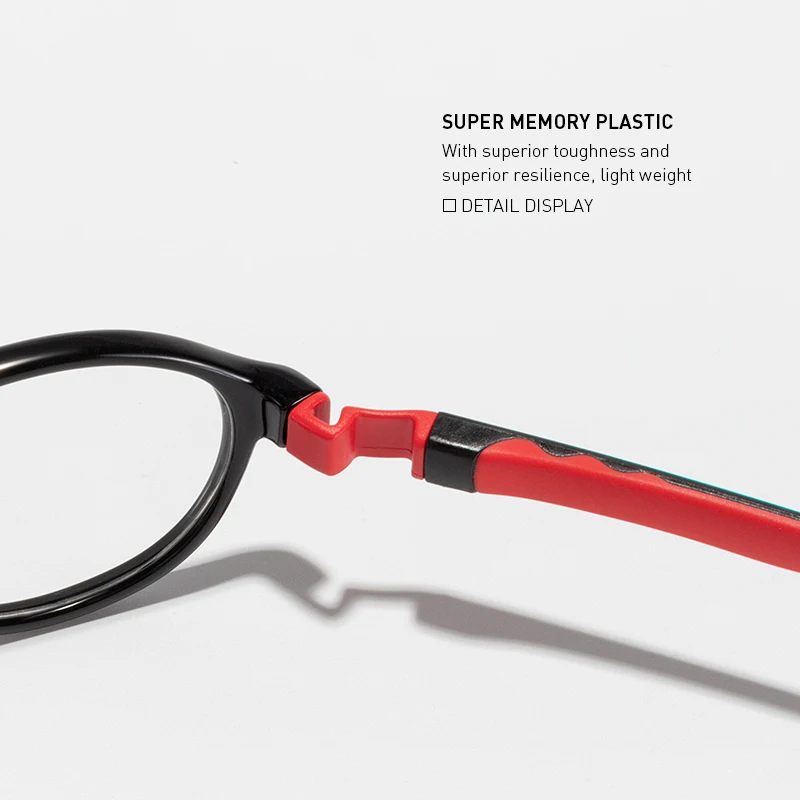 MERRYS DESIGN Kids Oval Silicone Flexible Glasses Frame For Boy Girl Round Ultralight Optical Eyeglasses With Sports Strap S7202