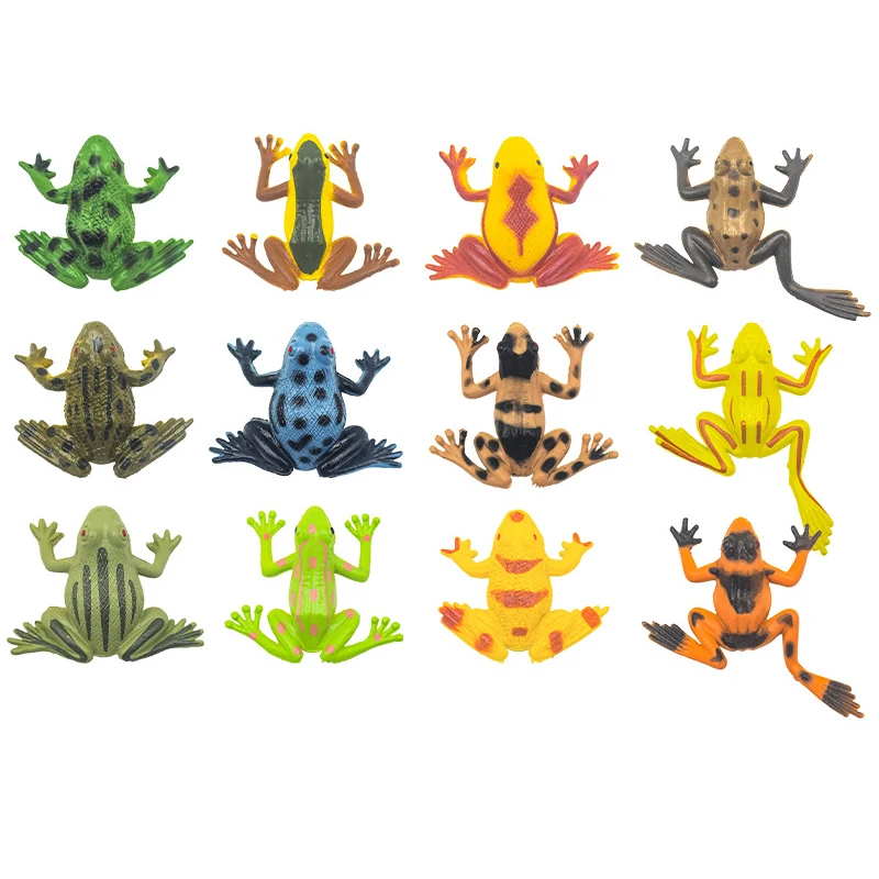 Rana Giocattoli E Action Figures  Toy Figure Frog Figures Kids - 12pcs  Figure Model - Aliexpress