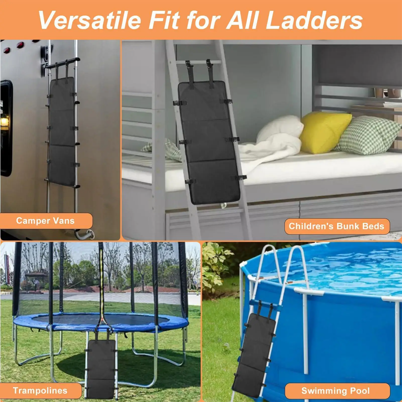 Bunk Bed Ladder Cover Playground Ladder Cover Lock To Prevent Drowning Foldable Child Safety Accessories For Attic Stairs