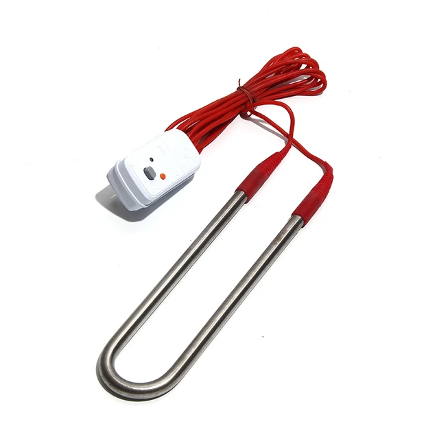220V 2KW Water Heater Element Electric Submersible Heating Pipe Fully  Sealed 201SUS for Bucket/Bath Barrel