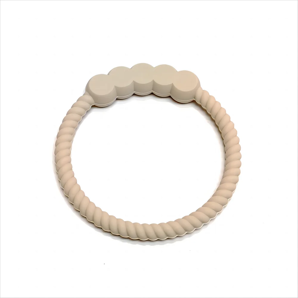 Children's Teether New Silicone Animal Round Silicone Teether Teething Stick Baby Teething Bite Toys Bracelet