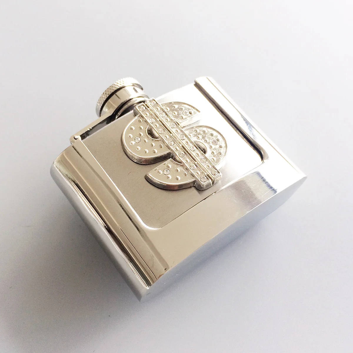 Strass uns Dollar Zeichen zwei Unzen Edelstahl Kolben Gürtels chnalle  versand kostenfrei - AliExpress, image size:1200x1200