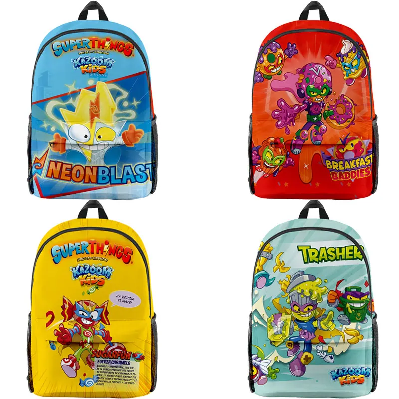 

Superzings Game 3D Print Backpacks for Kids Girls Boys School Bags Travel MochilaSuper Zings Backpack Children Cartoon Bookbag