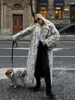 Retro Leopard Faux Fur Long Coats Women Winter Warm Thicken Open Maxi Coat Female Casual Loose Elegant Chic Street Outwear 3