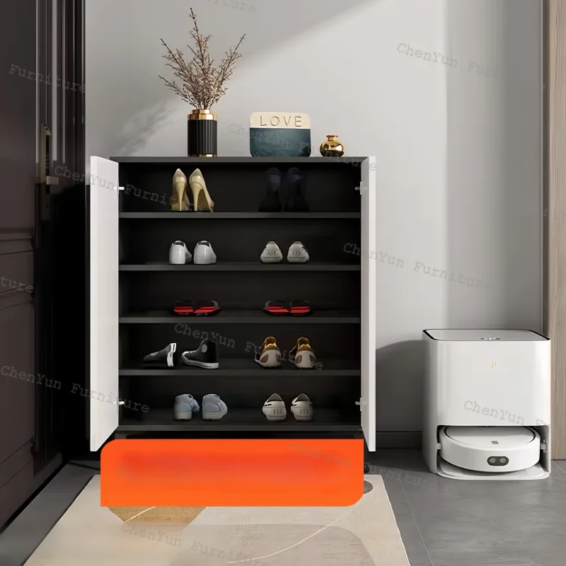 맞춤형 가정용 가구 미니멀리즘 럭셔리 신발 캐비닛, 다층 실내 신발 캐비닛, 나무 신발 캐비닛 보관