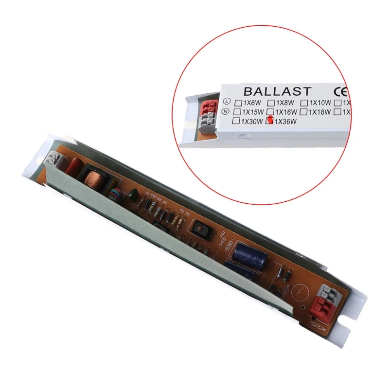 Electronic Ballast T8 36W High Efficiency Instant Start Electronic Ballast 1 Lamp Fluorescent Light Ballast Residential/Commercial Use