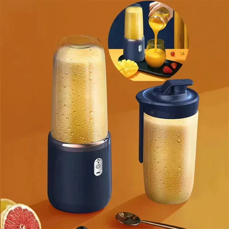 Portable Bottle Electric 6 Blades Multifunction Fresh Juice Smoothie Blender Ice CrushCup Food Processor_voghion.com