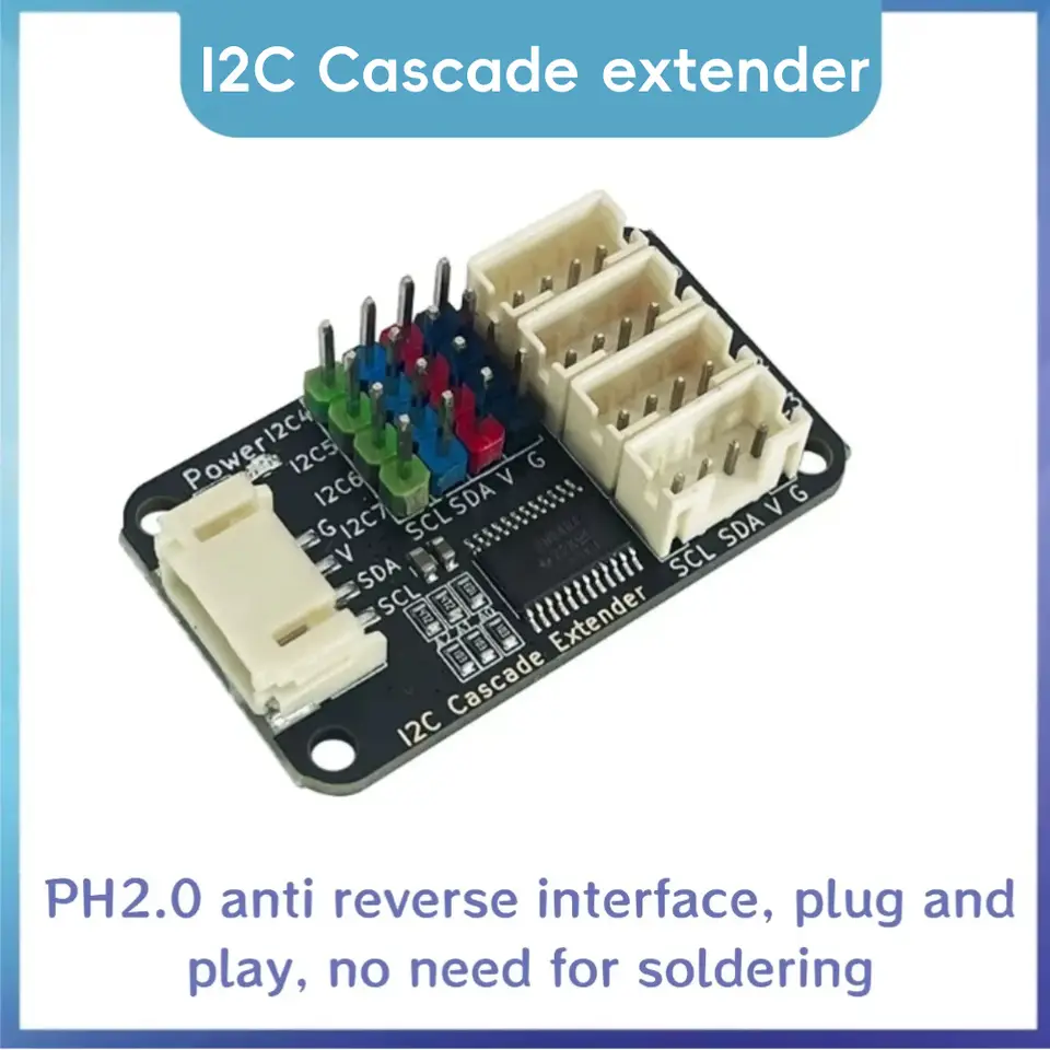TCA9548A I2C Multiplexer Module 1-to-8-way Default I2C Address 0x74 Suitable for Arduino/ESP32/Microbit/Raspberry Pi 3.3-5v image 6