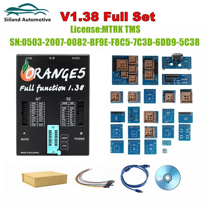 Professional V1.38 New Orange5 With Full Adapters ECU Programmer Tool Orange 5 V1.34 Programming Device Hardware+Enhanced