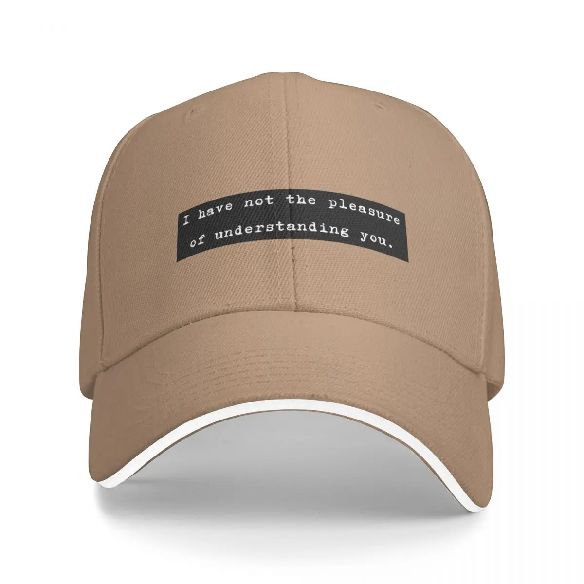

Jane Austen Pride and Prejudice Quote - I have not the pleasure of understanding you. Bucket Hat Baseball Cap Man hat Women's