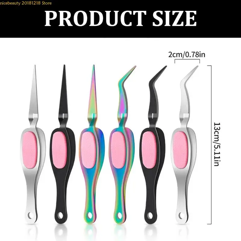 Craft Tweezers Crossing Lock Tweezers Stainless Steel Gripping Reverse Grip for Craft Beading and Projects